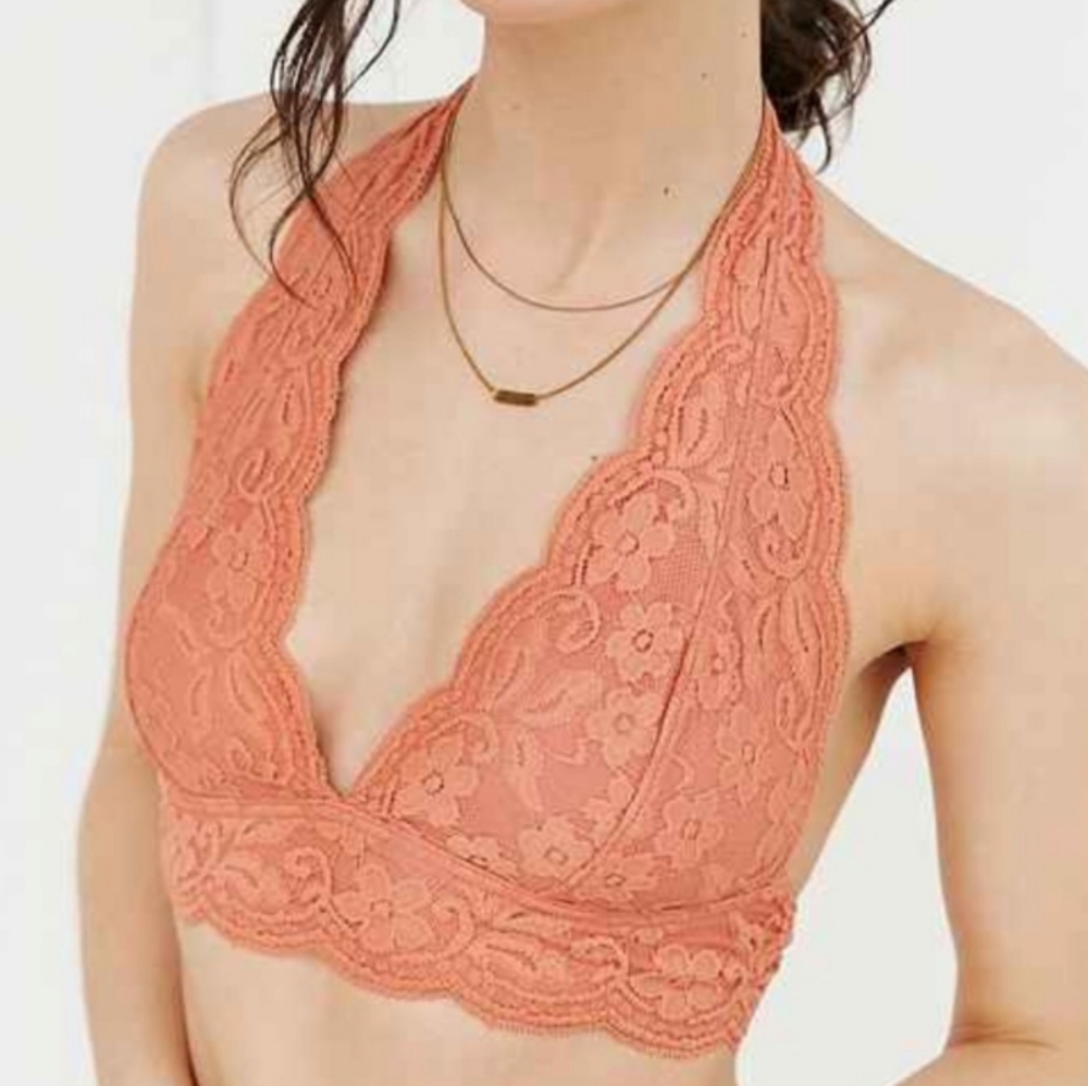 Out From Under Halter Lace Bra